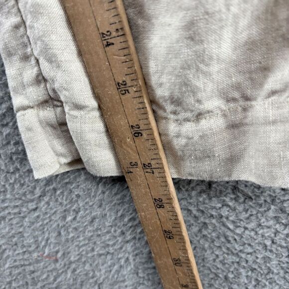 & Other Stories Linen belted trousers size 2 high waisted minimalist beige - Picture 10 of 16